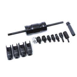 Kit estrattore iniettori motore diesel 14 pz universale con martello scorrevole